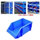 Blue Storage Box Organizer Thick Combined Part Tool Accessories Oblique mouth