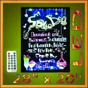 LED Writing Board Menu Sign Illuminated Fluorescent Remote Flashing Restaurant
