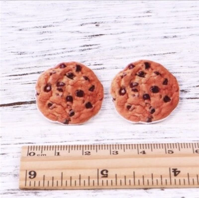 5 Pc. Planar Resin Hair Bow Center Flatback 1068142 Chocolate chip cookie