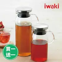 在飛比找鮮拾優惠-【iwaki】日本不鏽鋼系列玻璃把手耐熱玻璃水壺-600ml