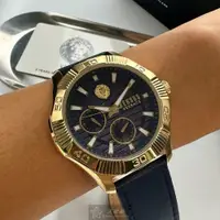 在飛比找ETMall東森購物網優惠-VERSUS VERSACE手錶, 男錶 48mm 金色六角