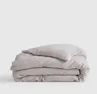 NWOT! Quince European Linen Light Gray Duvet Cover! Twin (Y49)