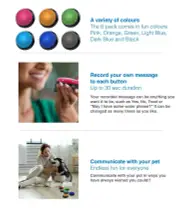 Tech4Pets 6-Pack Talking Buttons for Interactive Pet Communication