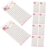 IWOWHERO Self-adhesive Eyelash Strip Holder Card Lash Extension Storage for Professionals Beginners Organized Lash Tape Card