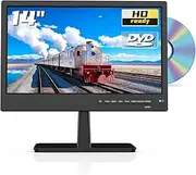 ZOSHING 14inch TV with dvd built in,Small 1080P screen TV-Built in Digital T2 Tuner Freeview channels,HDMI and USB port,12v tv car cable/AC powered for RV-Camper,Bedroom