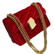 Women crossbody bag high quality velvet chain female designer shoulder bag Splicing package party small square bags