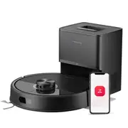 Roborock Q7T+ Plus Robotic Vacuum Cleaner w/ 10,000Pa Suction Power - Black