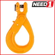 Clevis Self Locking Safety Hook, Suits 10mm Chain WLL 3200kg, Grade 80