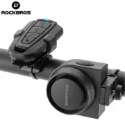 ROCKBROS 115dB Vibration Sensor Bike Alarm Wireless Electric Bicycle Horn Bell
