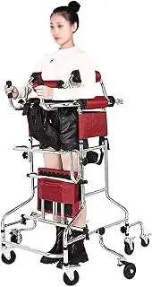 Walkers for Seniors, Portable Multi-Functional Lower Limb Training stangding Walker, 8 Wheels Hemiplegia Rehabilitation Standing Frame, for Women, Men Applicable Height 59~71inch(Women,Without handbr
