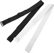 UTHCLO 2Pcs Adjustable Elastic Shirt Tuck Bands for Women Versatile Tuck Belts for Effortlessly Tucking Shirts Sweaters and More Fashion Accessories