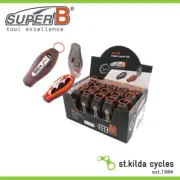 SuperB Patch Repair Kits Plastic Case With O Ring Hanger - Glueless - Bike Tool