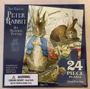 The Tale of Peter Rabbit 24 Piece Puzzle by Beatrix Potter Easter Bunny NEW