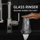 Metal Auto Glass Rinser Bottle Coffee Cup Washer for Kitchen Sink Brushed