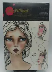 Jane Davenport Making Faces Mixed Media 18 Face Charts Art Practice Set New