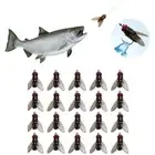 20PCS Durable Bionic Fly Fishing Bait Flies Spinner Swim Baits Fishing Gear