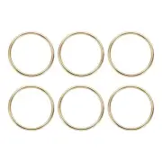 6 Pcs 2" Metal O Rings, Electroplated Zinc Alloy O Ring Buckle, Gold
