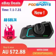 T1 PRO 2KM 6 Rider Motorcycle Intercom Communication Bluetooth Helmet Headset FM