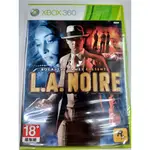 全新現貨 XBOX360 黑色洛城 L.A. NOIRE 英文版(無中文)