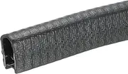 uxcell Edge Trim Black U Shape Edge Protector Rubber with Steel Clips Fits 13/64"-5/16" Edge 3.28Ft/1Meter Length Door Edge Guards