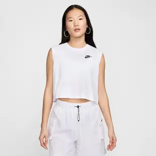 【NIKE 耐吉】背心 女款 運動背心 慢跑 AS W NSW CLUB CRP SL TEE 白 FV5506-100(3S3718)