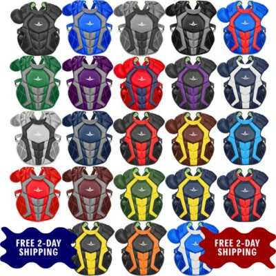 Allstar System7 Axis CC 16.5" Adult Baseball Catcher's Chest Protector CPCC40PRO
