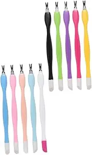 Generic Manicure Kit 15pcs Nail Clippers Cuticle Pusher Dead Skin Forks for Home Use Random Color
