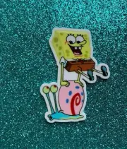 5pc. Spongebob and Gary, Planar Resin Flatback