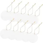 HAWILLOSCH 1 Set Round Present Tags with String Writable Hanging Labels for DIY Crafts Valentine Day Decorations Present Wrapping and Candy Box Embellishments Compact for Parties and Weddings