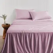 Adorn Living Bamboo Blend Sheet Set - Lilac - King