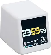 WiFi Weather Station, Bitcoin Stock Ticker Monitor Display Time Weather, Multifunctional Desktop Digital Clock Weather Stock Ticker