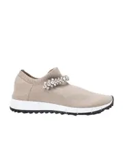 Jimmy Choo Verona Metallic Knit Trainers 36,36.5 Nude