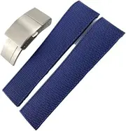 [HKIDKK] Silicone Fluorous Rubber Watchband 19mm 20mm 21mm for Longines hydroconquest L3 Conquest Sports Diving Watch Strap