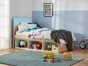 Bingo Bed Frame with Storage - King Single / Aqua