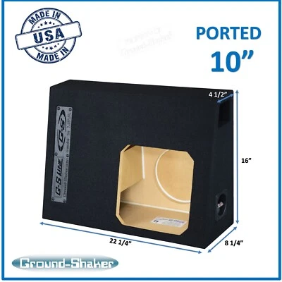 Chevy Silverado Regular Cab 10" Ported Vented Sub Box Enclosure For Solo Baric