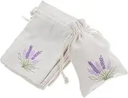WATIIFUFU 10pcs Lavender Sachet Bag Refillable Decorative Pouch for Flower Storage Elegant Drawstring Closure for Fragrance Sachets Bags
