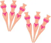 6Pcs Golf Tees for Women Durable Material Cup Design for Support Brightly Colored for Easy Visibility Course for Golf Practice