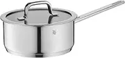 [WMF] Compact Cuisine Saucepan 20 cm, Small Pot with Glass Lid, Small Cooking Pot 2.5 L, Pasta Pot, Induction Milk Pan, Polished Cromargan Stainless Steel, Inner Scale, Uncoated