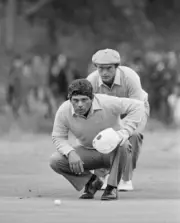 Lee Trevino And Jerry Pate Representing The Usa 1981 Golf Old Photo