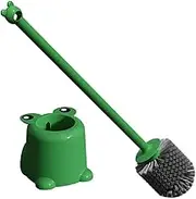 Ipetboom Toilet Brush and Holder Set Black Long Handle Cleaning Brush for Household Use Toilet Bowl