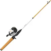 Zebco Roam Spincast Reel and 2-Piece Fishing Rod Combo, Durable 6-Foot Fiberglass Rod with ComfortGrip Handle, Instant Anti-Reverse Fishing Reel