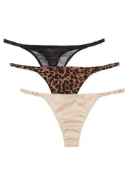 Love Stories Roomservice Thong - set of Three - Multicoloured L (UK 14 / L)