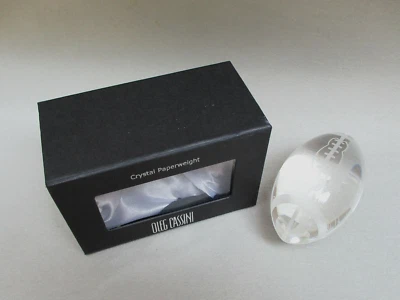 Oleg Cassini Crystal Football Paperweight New In Box