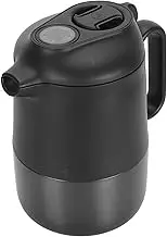 Thermal Hot Water Pot Stainless Steel Tea Pot, 1.6L Insulated, Temperature Display, Tea Filter, Anti Slip Base, Hot/Cold Beverages, with Silicone Pad for Stability