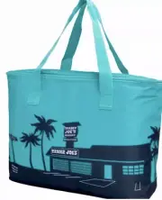 Trader Joe’s TEAL Green tote insulated reusable grocery cooler zipper bag NEW