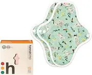 Hannahpad Organic Small Sanitary Cloth Pad (2 Pack) Extra Grip , Small 2 count