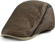[YAMEE] Beret Hat Men's Breathable Mesh Beret Men's Hat Sun Protection Flat Cap Unisex Adjustable Sun Hats Men Summer Hat for Outdoor Activities