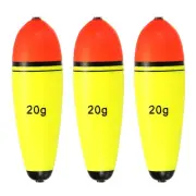 0.7oz Fishing Slip Bobbers, 3 Pack EVA Fishing Float, Yellow