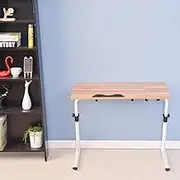 Medical Side Table, Tilting Laptop Table, Height Adjustable Mobile Table, for Bed Sofa Hospital Nursing Reading Eating (Color : C)