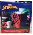 Marvel Spiderman NWT Blue Red 6 Can Mini Fridge/Thermoelectric Cooler 4 Liter